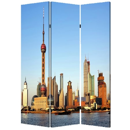 Palacedesigns 1 x 48 x 72 in. Wood Canvas China Screen Multi Color PA3681530